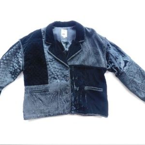 ***SOLD Max & Mabel Black ARTSY BOHO CHIC JACKET SZ 1 -